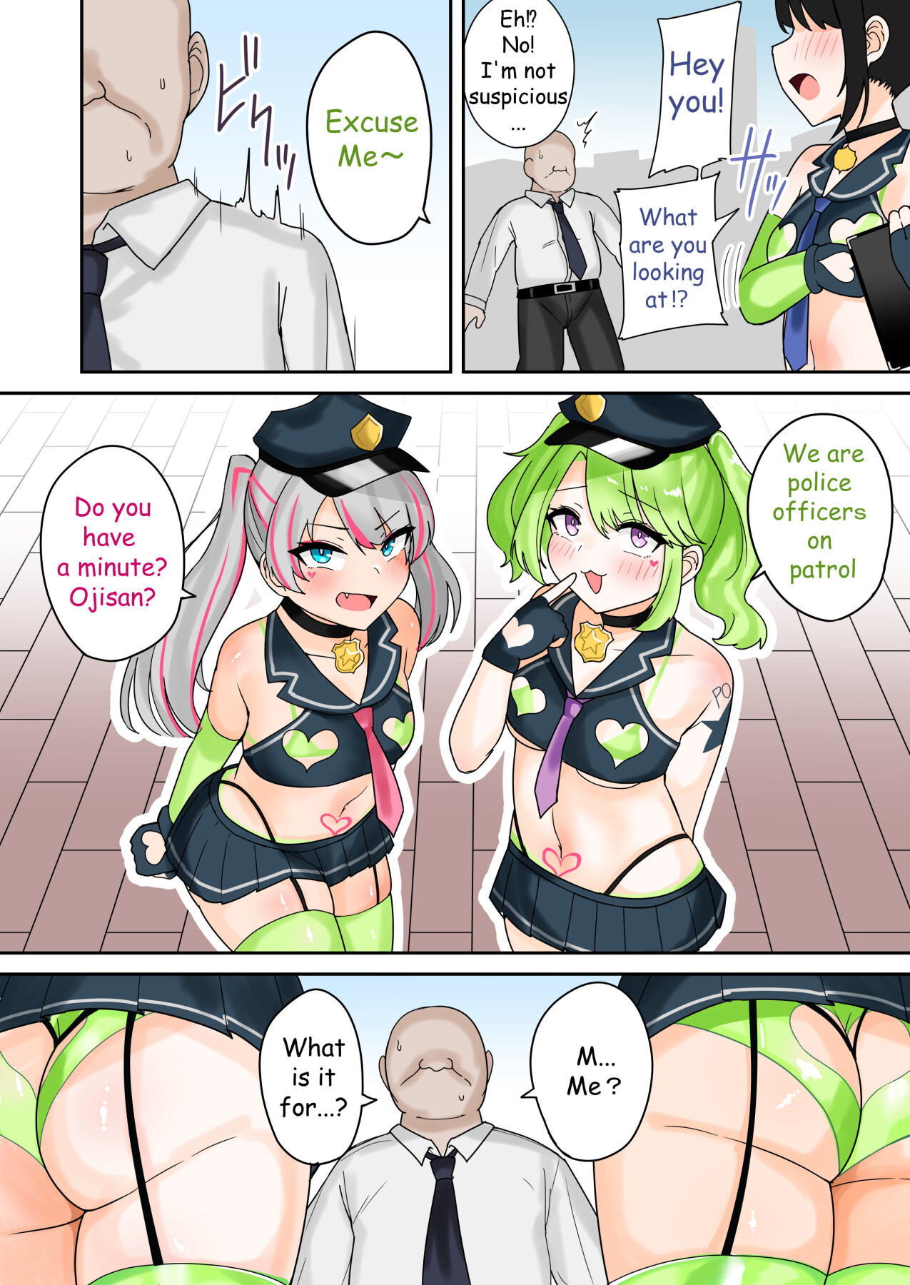 Hentai Manga Comic-You'll be Arrested! Mesugaki Police 24:00-Read-3